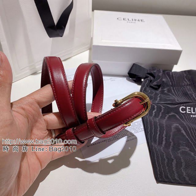 CELINE女士皮帶 賽琳圓形搭扣小牛皮腰帶 2020春夏新款  jjp1074